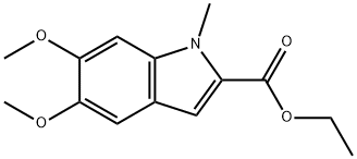 5,6-dimethoxy-1-methyl-1H-indole-2-carboxylic ethyl ester Struktur