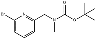 Carbamic acid, N-[(6-bromo-2-pyridinyl)methyl]-N-methyl-, 1,1-dimethylethyl ester Struktur