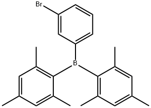 (3-bromophenyl)dimesitylborane Struktur