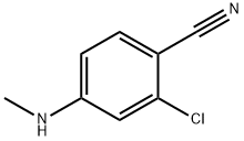 2-Chloro-4-(methylamino)benzonitrile Struktur