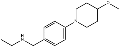 ethyl({[4-(4-methoxypiperidin-1-yl)phenyl]methyl})amine Struktur