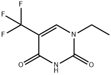 2,4(1H,3H)-Pyrimidinedione, 1-ethyl-5-(trifluoromethyl)- Struktur