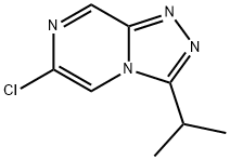 1,2,4-Triazolo[4,3-a]pyrazine, 6-chloro-3-(1-methylethyl)- Struktur