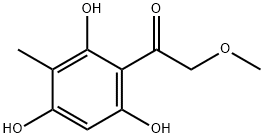 2-Methoxy-1-(2,4,6-trihydroxy-3-methylphenyl)ethanone
 Struktur