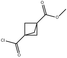 3-(氯羰基)雙環(huán)[1.1.1]戊烷-1-羧酸甲酯, 110371-22-7, 結構式