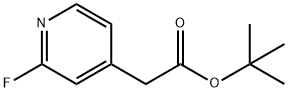 4-Pyridineacetic acid, 2-fluoro-, 1,1-dimethylethyl ester Struktur