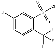 5-Chloro-2-(trifluoromethyl)benzene-1-sulfonyl Chloride Struktur