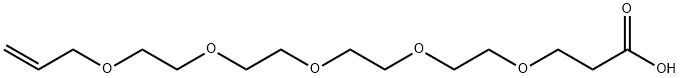 4,7,10,13,16-Pentaoxanonadec-18-enoic acid Struktur