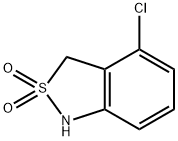 2,1-Benzisothiazole, 4-chloro-1,3-dihydro-, 2,2-dioxide Struktur