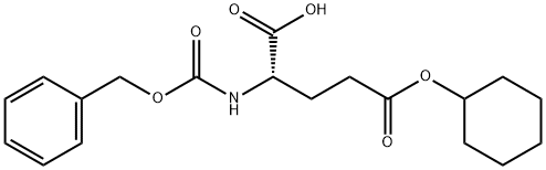 L-Glutamic acid, N-[(phenylmethoxy)carbonyl]-, 5-cyclohexyl ester Struktur