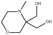 3,3-Morpholinedimethanol, 4-methyl- Struktur