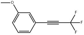 Benzene, 1-methoxy-3-(3,3,3-trifluoro-1-propyn-1-yl)- Struktur