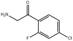 Ethanone, 2-amino-1-(4-chloro-2-fluorophenyl)- Struktur