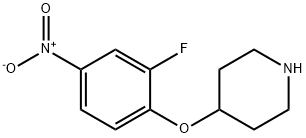 4-(2-fluoro-4-nitrophenoxy)piperidine Struktur