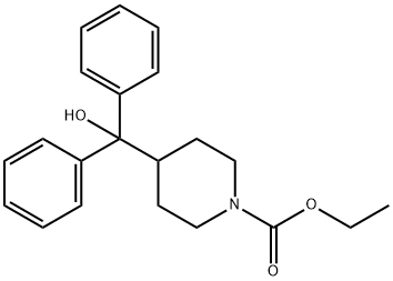 1-Piperidinecarboxylic acid, 4-(hydroxydiphenylmethyl)-, ethyl ester