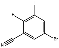 Benzonitrile, 5-bromo-2-fluoro-3-iodo- Struktur