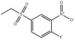 Benzene, 4-(ethylsulfonyl)-1-fluoro-2-nitro- Struktur