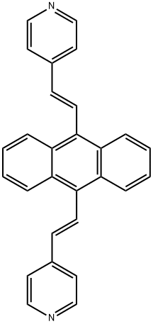 9,10-di-[β-(4-pyridyl)vinyl]anthracene Struktur