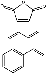 POLYSTYRENE-BLOCK-POLY(ETHYLENE-RAN-BUTYLENE)-BLOCK-POLY-STYRENE-GRAFT-MALEIC ANHYDRIDE Struktur