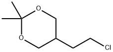 1,3-Dioxane, 5-(2-chloroethyl)-2,2-dimethyl- Struktur