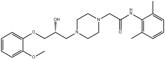 (R)-Ranolazine Struktur