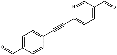 6-((4-formylphenyl)ethynyl)nicotinaldehyde Struktur