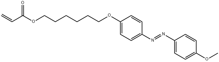 2-Propenoic acid, 6-[4-[(1E)-2-(4-methoxyphenyl)diazenyl]phenoxy]hexyl ester Struktur