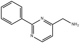 4-Pyrimidinemethanamine, 2-phenyl- Struktur