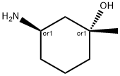 trans-3-Amino-1-methyl-cyclohexanol Struktur