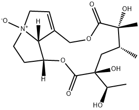 [1,6]Dioxacyclododecino[2,3,4-gh]pyrrolizine-2,7-dione, 3,4,5,6,9,11,13,14,14a,14b-decahydro-3,6-dihydroxy-3-[(1R)-1-hydroxyethyl]-5,6-dimethyl-, 12-oxide, (3S,5R,6R,14aR,14bR)- Struktur