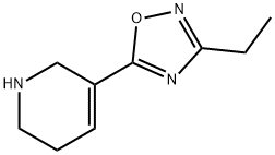 Pyridine, 3-(3-ethyl-1,2,4-oxadiazol-5-yl)-1,2,5,6-tetrahydro- Struktur