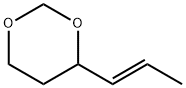 1,3-Dioxane, 4-(1-propenyl)-, (E)- (9CI) Struktur