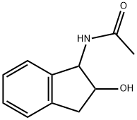 Acetamide, N-(2,3-dihydro-2-hydroxy-1H-inden-1-yl)- Struktur