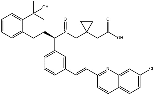 Montelukast Sulfoxide (Mixture of Diastereomers) Struktur