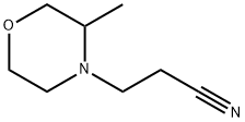 4-Morpholinepropanenitrile, 3-methyl- Struktur