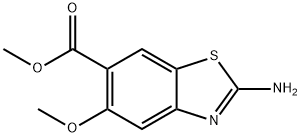 Methyl 2-Amino-5-methoxybenzothiazole-6-carboxylate Struktur