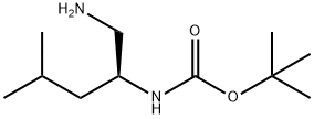 (S)-tert-butyl (1-amino-4-methylpentan-2-yl)carbamate Struktur