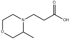 4-Morpholinepropanoic acid, 3-methyl- Struktur