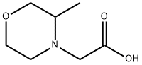 4-Morpholineacetic acid, 3-methyl- Struktur