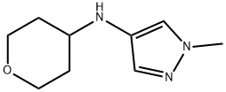 1H-Pyrazol-4-amine, 1-methyl-N-(tetrahydro-2H-pyran-4-yl)- Struktur