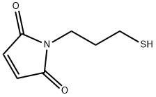 1H-Pyrrole-2,5-dione, 1-(3-mercaptopropyl)- Struktur