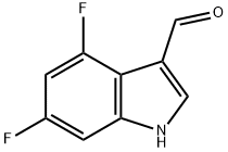 1H-Indole-3-carboxaldehyde, 4,6-difluoro- Struktur