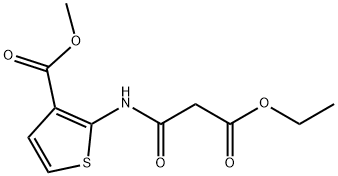 2-(3-乙氧基-3-氧代丙酰胺)噻吩-3-羧酸甲酯, 1158651-78-5, 結(jié)構(gòu)式