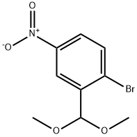 1-Bromo-2-(dimethoxymethyl)-4-nitrobenzene Struktur