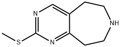 2-(methylsulfanyl)-5H,6H,7H,8H,9H-pyrimido[4,5-d]azepine Struktur