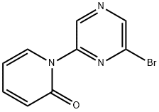 2-Bromo-6-(1H-pyridin-2-one)pyrazine Struktur