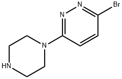 Pyridazine, 3-bromo-6-(1-piperazinyl)- Struktur