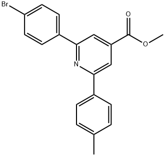 JR-9119, Methyl 2-(4-bromophenyl)-6-p-tolylpyridine-4-carboxylate, 97% Struktur