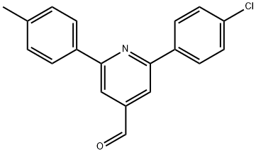 JR-9169, 2-(4-Chlorophenyl)-6-p-tolylpyridine-4-carbaldehyde, 97% Struktur