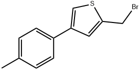 JR-9069, 2-(Bromomethyl)-4-p-tolylthiophene, 97% Struktur